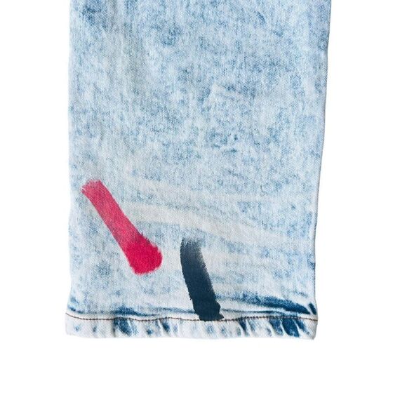 Encrypted Barbados Distressed Skinny Fit Ice Wash Paint Jeans E824583-IW Youth 2 - Picture 12 of 13